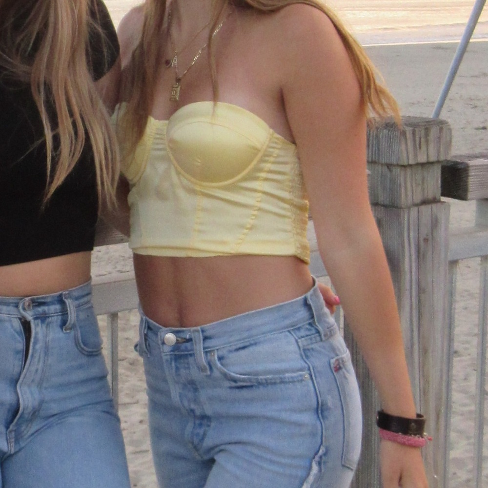 Yellow princess Polly top